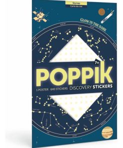 Poster géant 640 stickers phosphorescents Le ciel - N/A