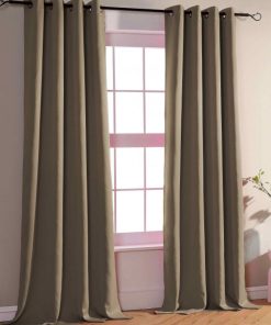 Univers Decor - Rideau Occultant 140 X 260 Cm - 4 Panneaux - Marron foncé