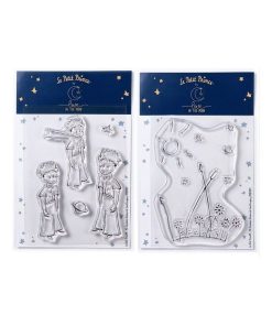 6 Tampons transparents Le Petit Prince Paysages - N/A