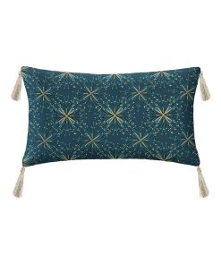 Housse de coussin or canard 30x50 cm - Bleu
