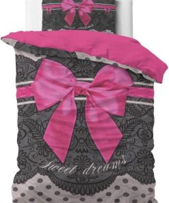 Parure de Lit Coton Romantique Déco - Rose