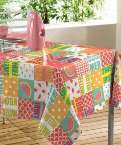 Nappe rectangle PVC Sweet fruit - Multicolore