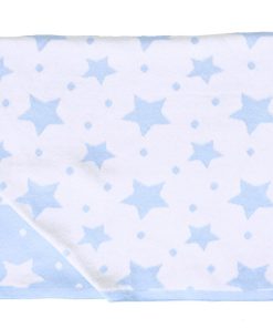 Couverture réversible , ÉTOILES - Bleu