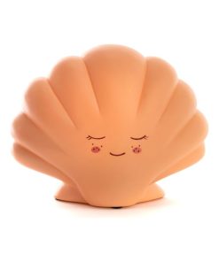 Veilleuse coquillage (19 cm) - Orange corail