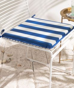 Galette de chaise SUMMER STRIPES - Bleu