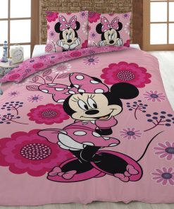 Parure de lit 'Minnie' - 1 personne - Rose