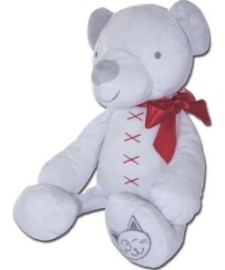 doudou Chatounets Ours Blanc 40cms Reves Pantin - Blanc