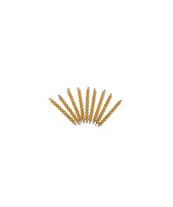 9 Barres 10 Perles Dorées - N/A