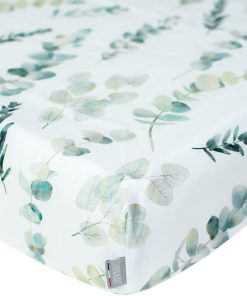 Drap-housse en coton, Eucalyptus - Multicolore