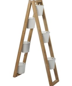 Porte plantes pyramide 6 pots - Blanc