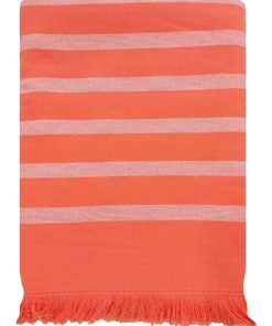Fouta doublée éponge 90x160cm Alanya - Orange