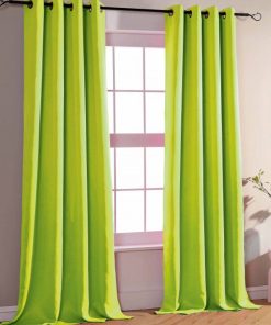 Univers Decor - Rideau Occultant 140 X 260 Cm - 6 Panneaux - Vert anis