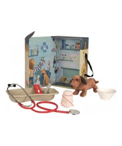 Valise de vétérinaire avec chien - N/A