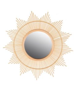 Miroir soleil bambou D60 - Beige