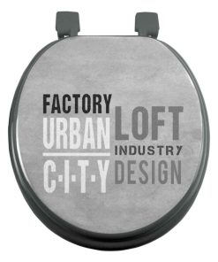 Abattant WC MDF Urban loft - Gris