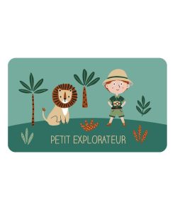 Set de table opaque 28 x 44 cm Petit explorateur - Vert