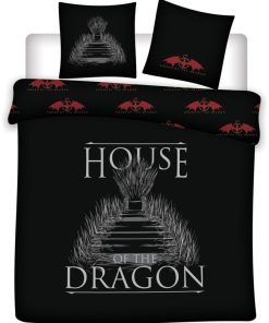 Parure de lit double réversible House of the Dragon - 220 cm x 240 cm - Multicolore