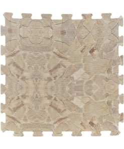 Tapis mousse 8 dalles modulables façon pierre - Beige