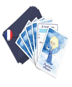 6 Invitations Et Enveloppes Anniversaire Princesse - N/A