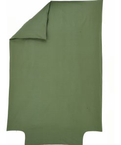 Housse de couette Coton Bio 57 fils - 'P'tit Basile' - Vert kaki