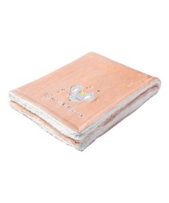 Couverture bi-matière La Petite Ballerine 75x100 cm - Rose