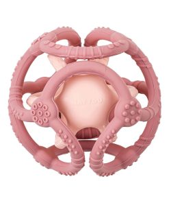 Lot de 2 balles encastrables en silicone roses - Rose