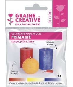 3 colorants solides pour bougies - Primaire - Multicolore