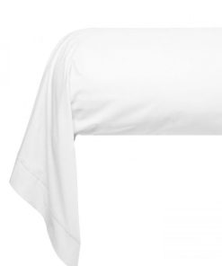 Blanc Avenue Taie De Traversin 86x185 Cm Satin De Coton - Blanc