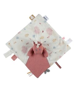 Doudou Attache Sucette Licorne Lina & Joy - Rose