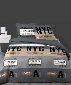 Parure Housse de couette + taie New York - Multicolore