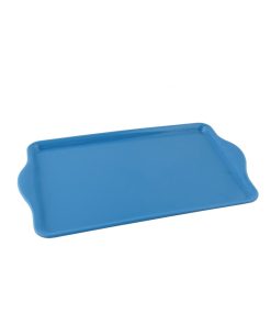 Petit plateau Bleu en résine avec anse - N/A