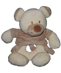 Doudou Nicotoy Ours Marron  Hochet - Marron