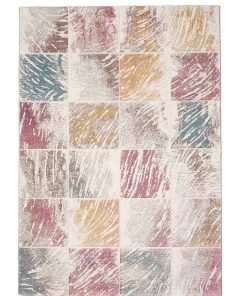 Tapis salon 160x230 PASTEL BEAUTY Multicolore OEKO TEX idéal pour Salon - Multicolore