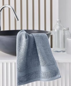 Lot de 2 serviettes 30 x 50 cm - Bleu