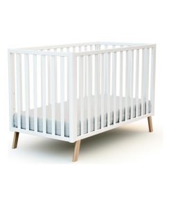 AT4 - Lit Bébé 60x120 CONFORT - Blanc