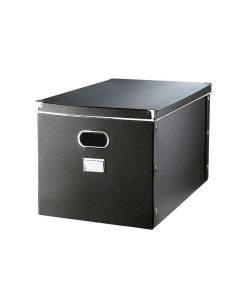 Boite De Rangement Carton Noire - L35xp55xh27cm - Noir