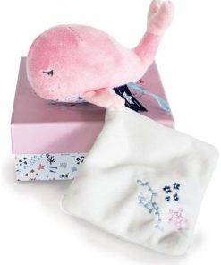 Doudou Doudou et compagnie Baleine Rose Pantin - Sous l'Ocean - Rose
