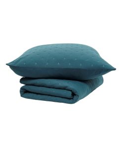 Couvre lit boutis ESSENTIAL - Vert foncé