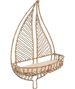 Étagère murale rotin Palm - Beige