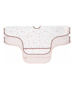 Lot de 2 bavoirs Manches longues 6-24 mois Escargot - Multicolore