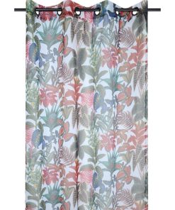 Voilage à œillets 140x260 cm Pattaya blanc - Blanc