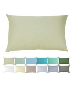 Taie d'oreiller bébé - 100% coton Bio - 'P'tit Basile' - Vert clair