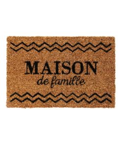 Paillasson Coco 40x60 cm Maison de famille - Marron