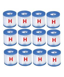Cartouches de type H pour pompes à filtres Intex. 12 pièces - N/A