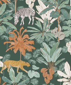 Nappe Toile cirée au mètre Aventura kaki - Vert