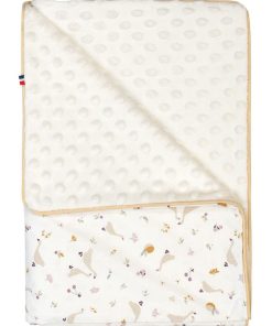 Couverture légère en minky, Sidonia - Ecru