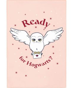HARRY POTTER - Plaid Harry Potter Hedwige 110x130 cm - 100% Polyester - Rose - Rose