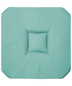 Coussin galette de chaise 4 rabats Uni Panamas - Vert