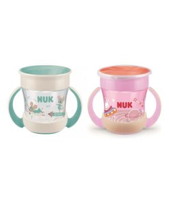 Coffret 2 tasses d'apprentissage Mini Magic Cup Jour&Nuit Bleu/Rose Nuk - Multicolore