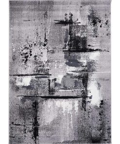 Tapis salon 240x330 AF TABLO Gris OEKO TEX fabriqué en Europe Exclusivité idéal pour le grand salon - Gris